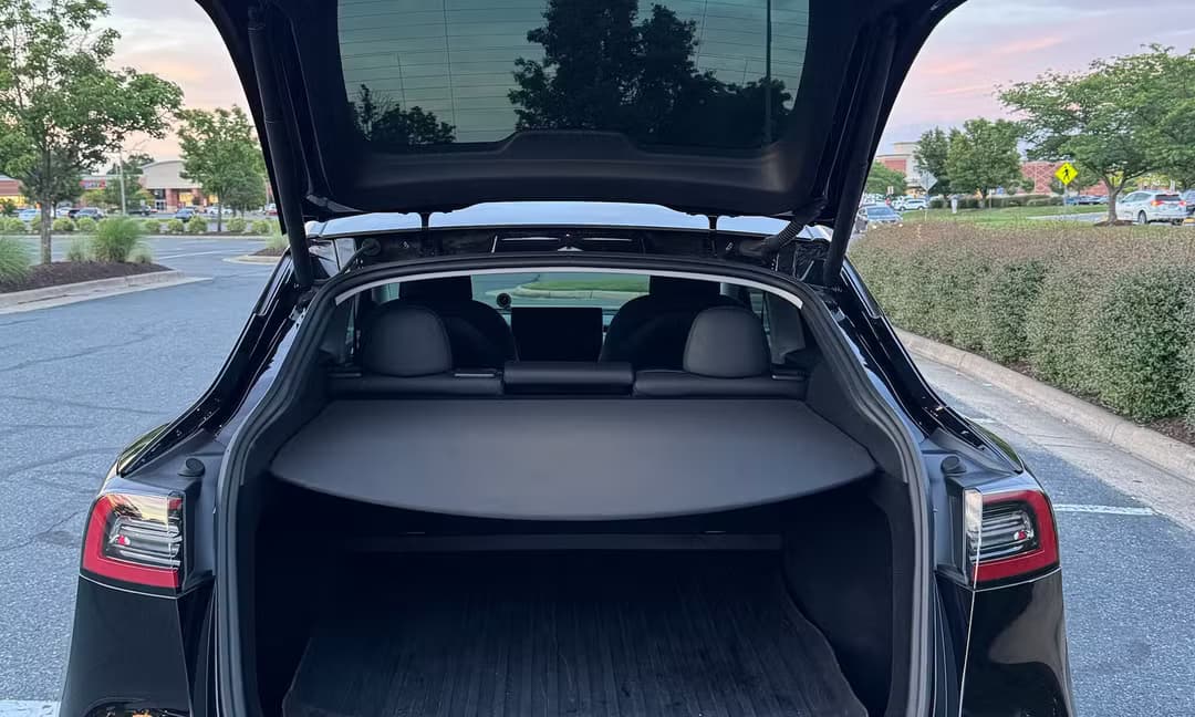 2023 Tesla Model Y Long Range AWD in Solid Black, Trunk