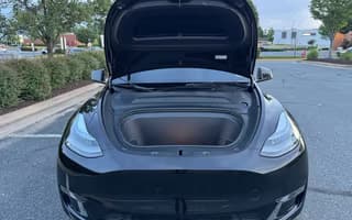 2023 Tesla Model Y Long Range AWD in Solid Black, Front Trunk