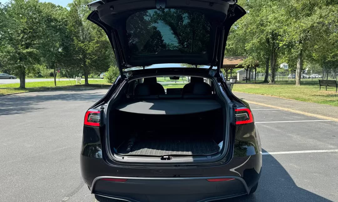 2023 Tesla Model Y Long Range AWD in Solid Black, Trunk
